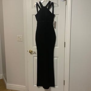 Long black evening dress. size S. Emerald Sundae. NWT.